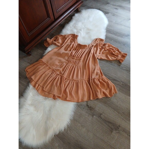 Free People Endless Summer See Ya There Women's Size M Minidress Light Cinnamon - Picture 1 of 10